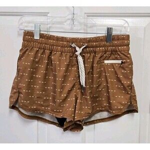 Vuori Clementine Tumeric Athletic Running Shorts Womens Size S Small Lined